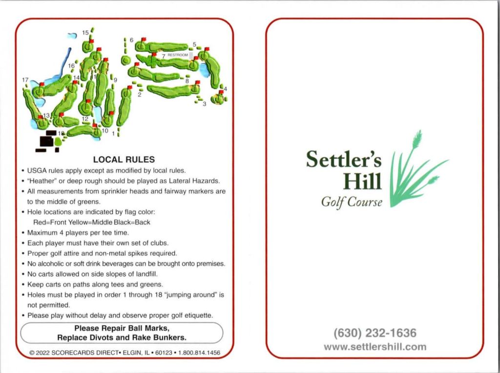 Course Details Settler's Hill Golf Course